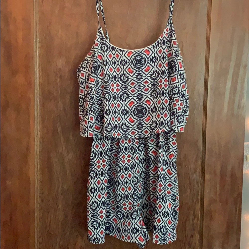 patterned romper